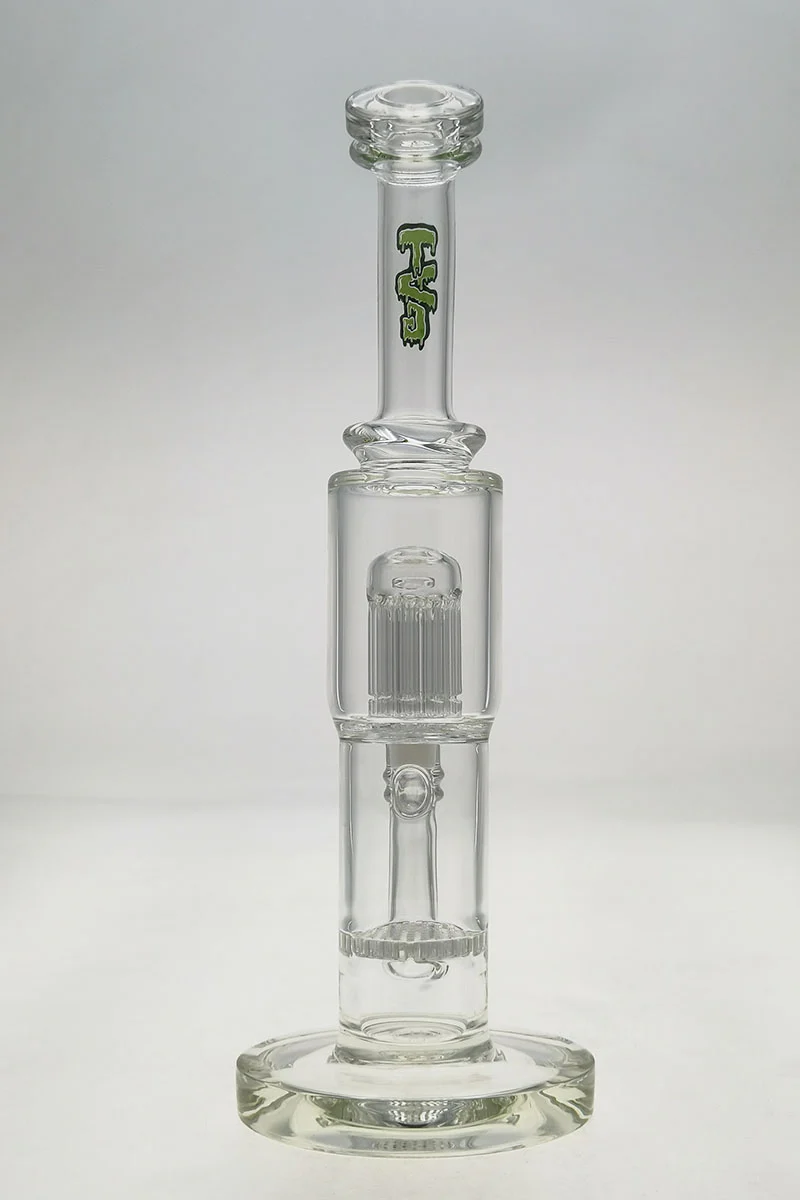 TAG - 12" Single Honeycomb to Fixed 10 Arm Tree Dab Rig Bong 44x4MM (14MM Female) - Image 19