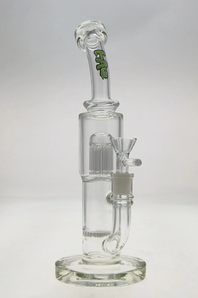 TAG - 12" Single Honeycomb to Fixed 10 Arm Tree Dab Rig Bong 44x4MM (14MM Female) - Image 21