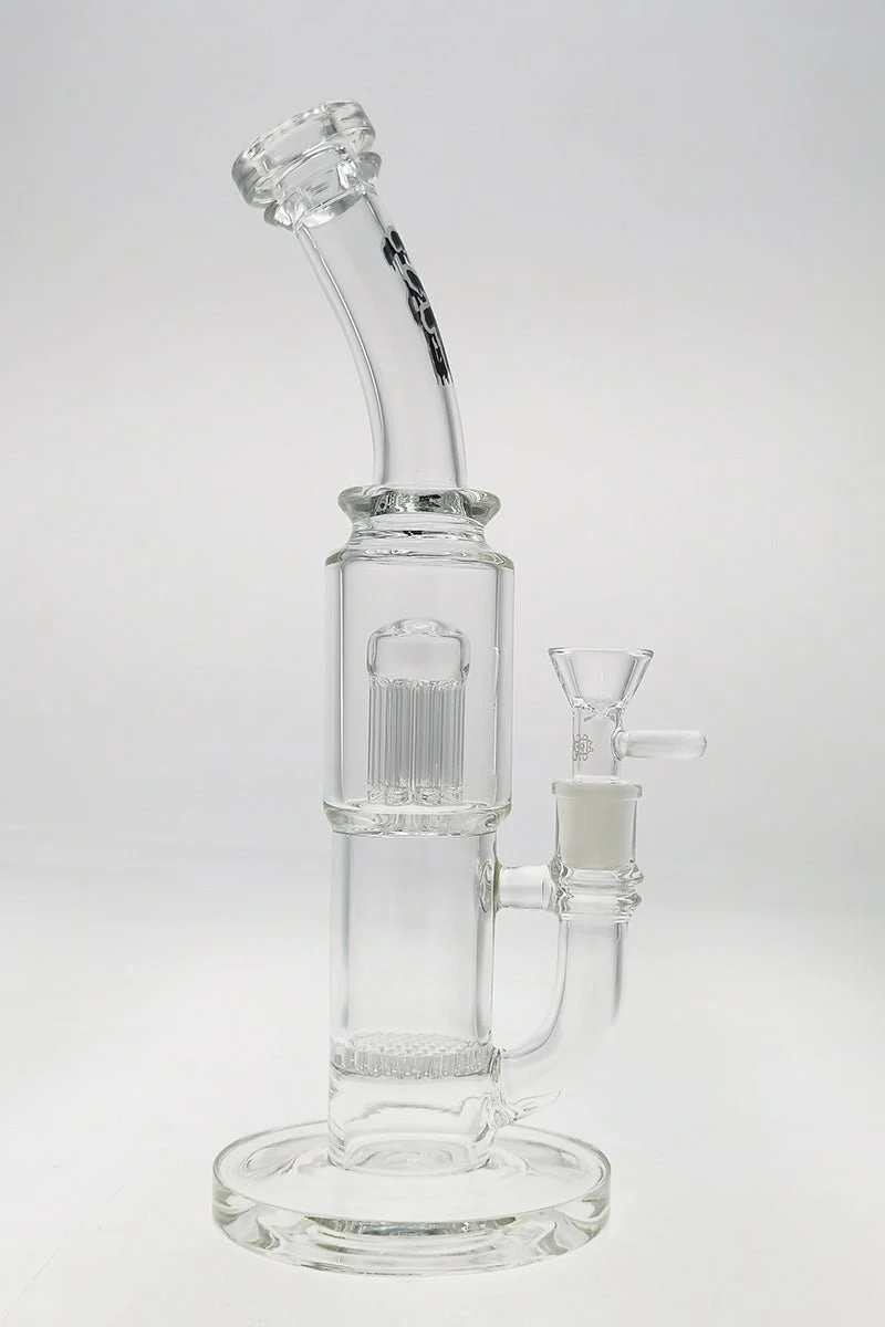 TAG - 12" Single Honeycomb to Fixed 10 Arm Tree Dab Rig Bong 44x4MM (14MM Female) - Image 34