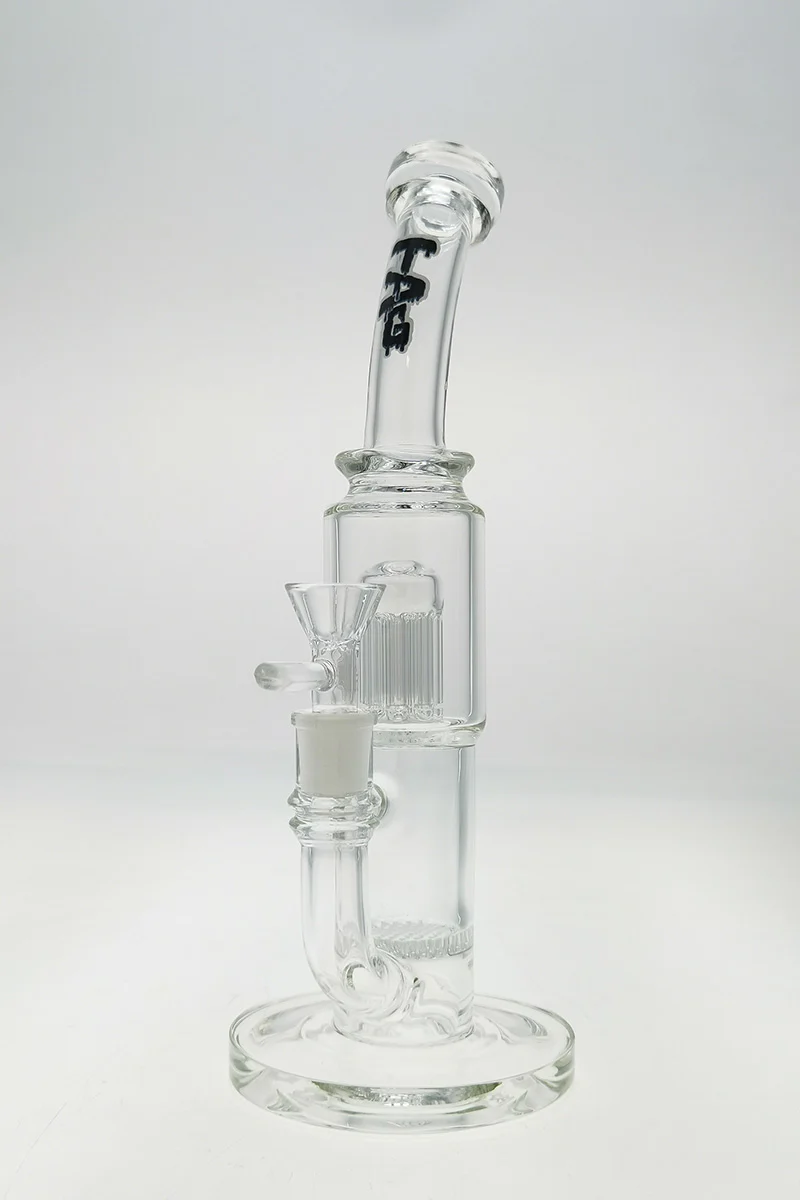 TAG - 12" Single Honeycomb to Fixed 10 Arm Tree Dab Rig Bong 44x4MM (14MM Female) - Image 36