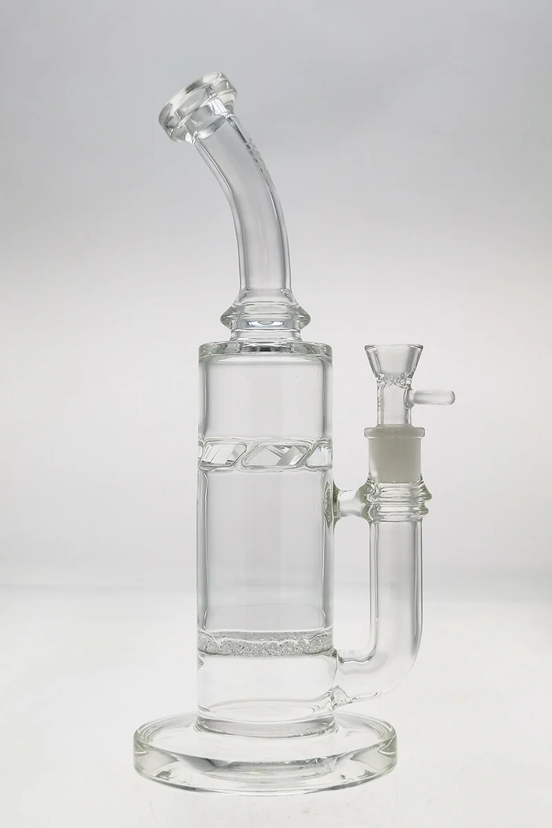 TAG - 13" Bent Neck Dragless Fritted Disc to Spinning Splash Guard Bong 65x5MM (18MM Female) - Image 5