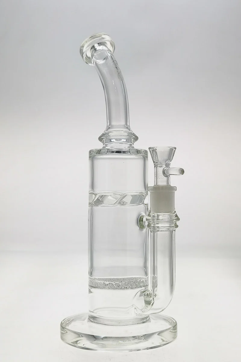TAG - 13" Bent Neck Dragless Fritted Disc to Spinning Splash Guard Bong 65x5MM (18MM Female) - Image 8
