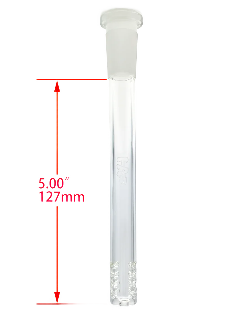 TAG - 18/14MM Open End 32 Slit Gridded Bong Downstem - Image 15