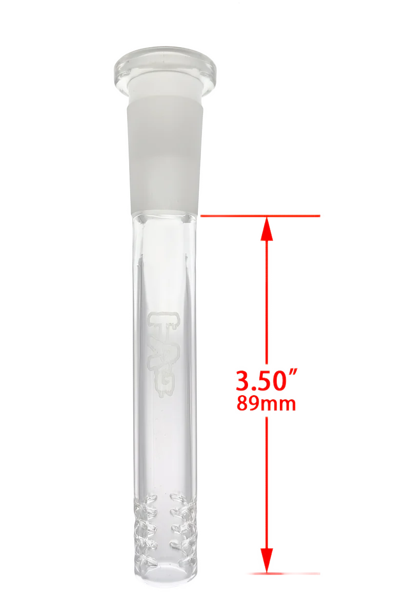 TAG - 18/14MM Open End 32 Slit Gridded Bong Downstem - Image 24