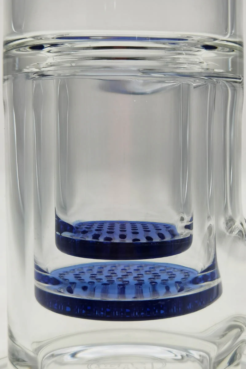 TAG - 16" Bent Neck Double Interior Honeycomb with Spinning Splash Guard Bong (18MM Female) - Image 14