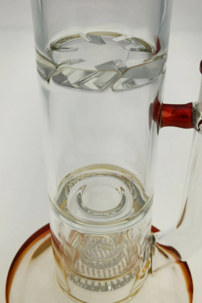 TAG - 16" Bent Neck Double Interior Honeycomb with Spinning Splash Guard Bong (18MM Female) - Image 23