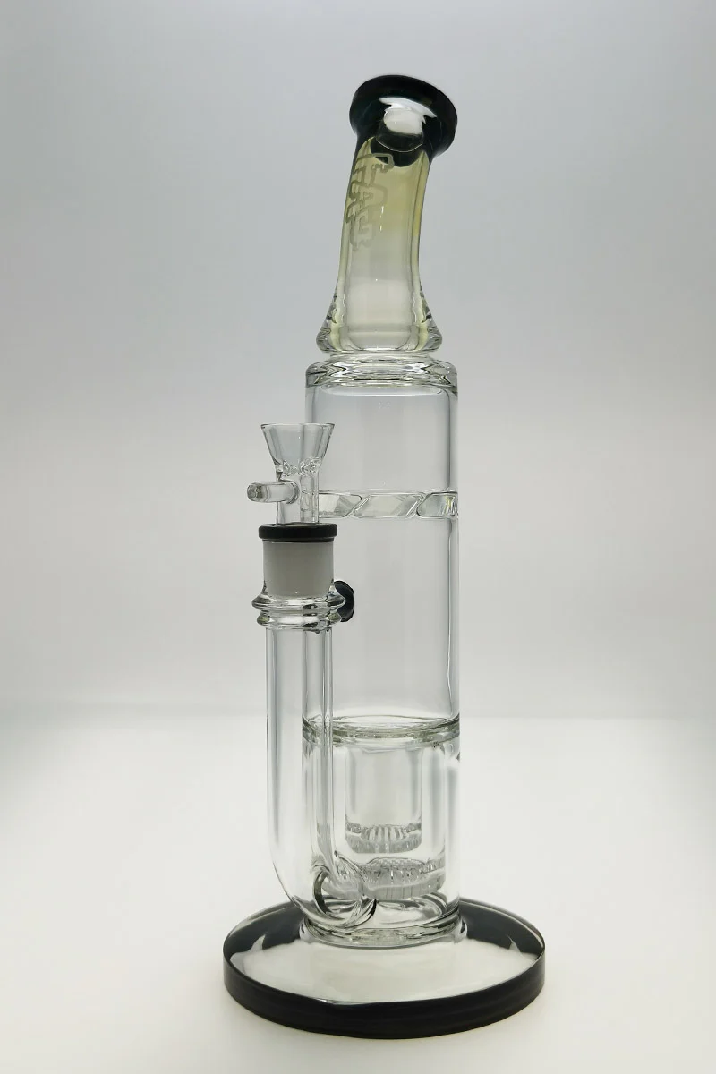 TAG - 16" Bent Neck Double Interior Honeycomb with Spinning Splash Guard Bong (18MM Female) - Image 32