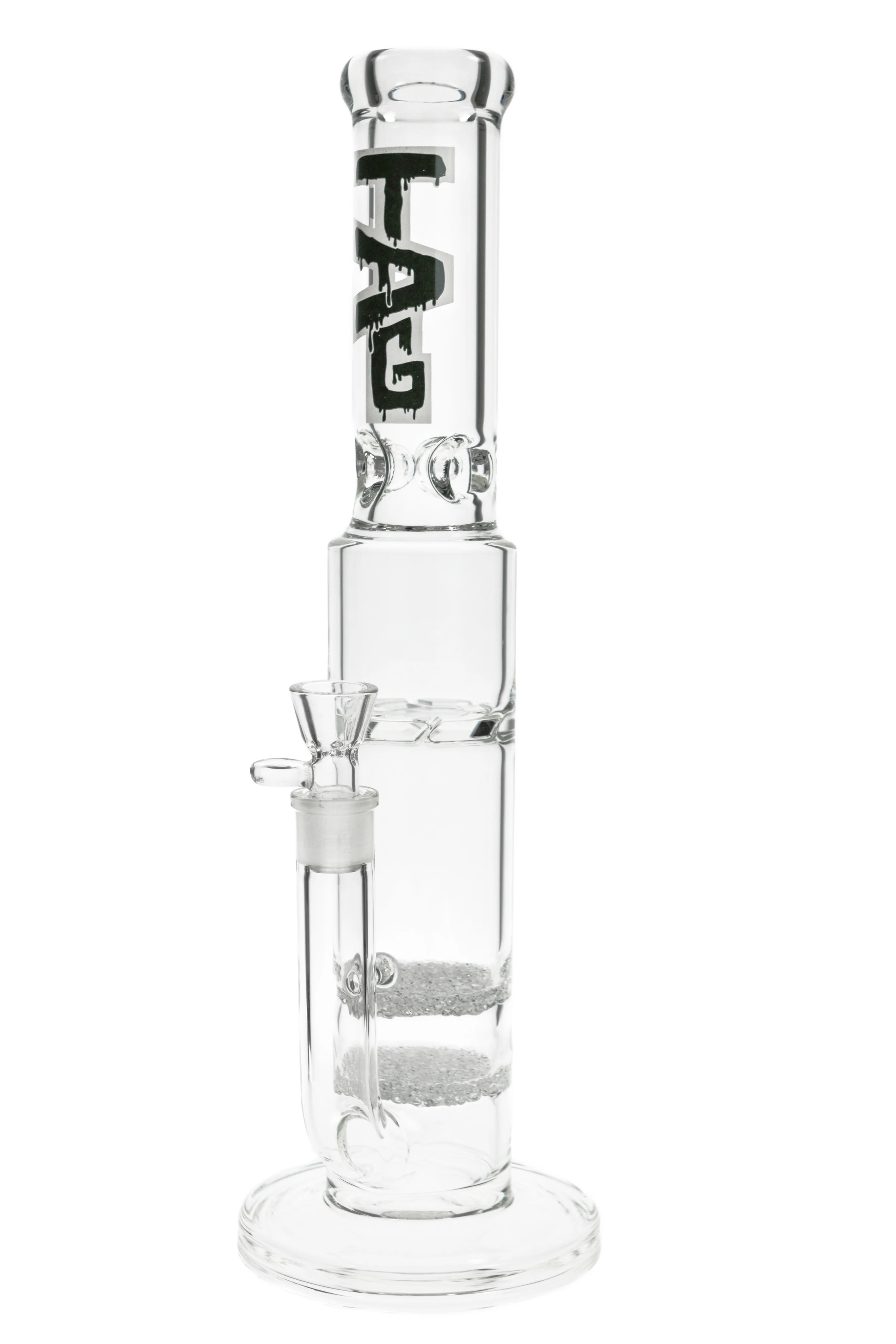 TAG - 16" Double Fritted Disc to Spinning Splash Guard Bong 50x7MM (18MM Female) - Image 19
