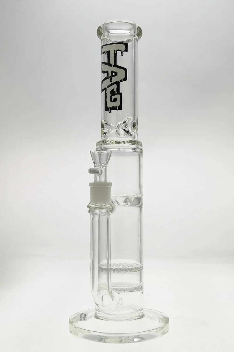 TAG - 16" Double Honeycomb to Spinning Splash Guard Bong 50x7MM (18MM Female) - Image 21