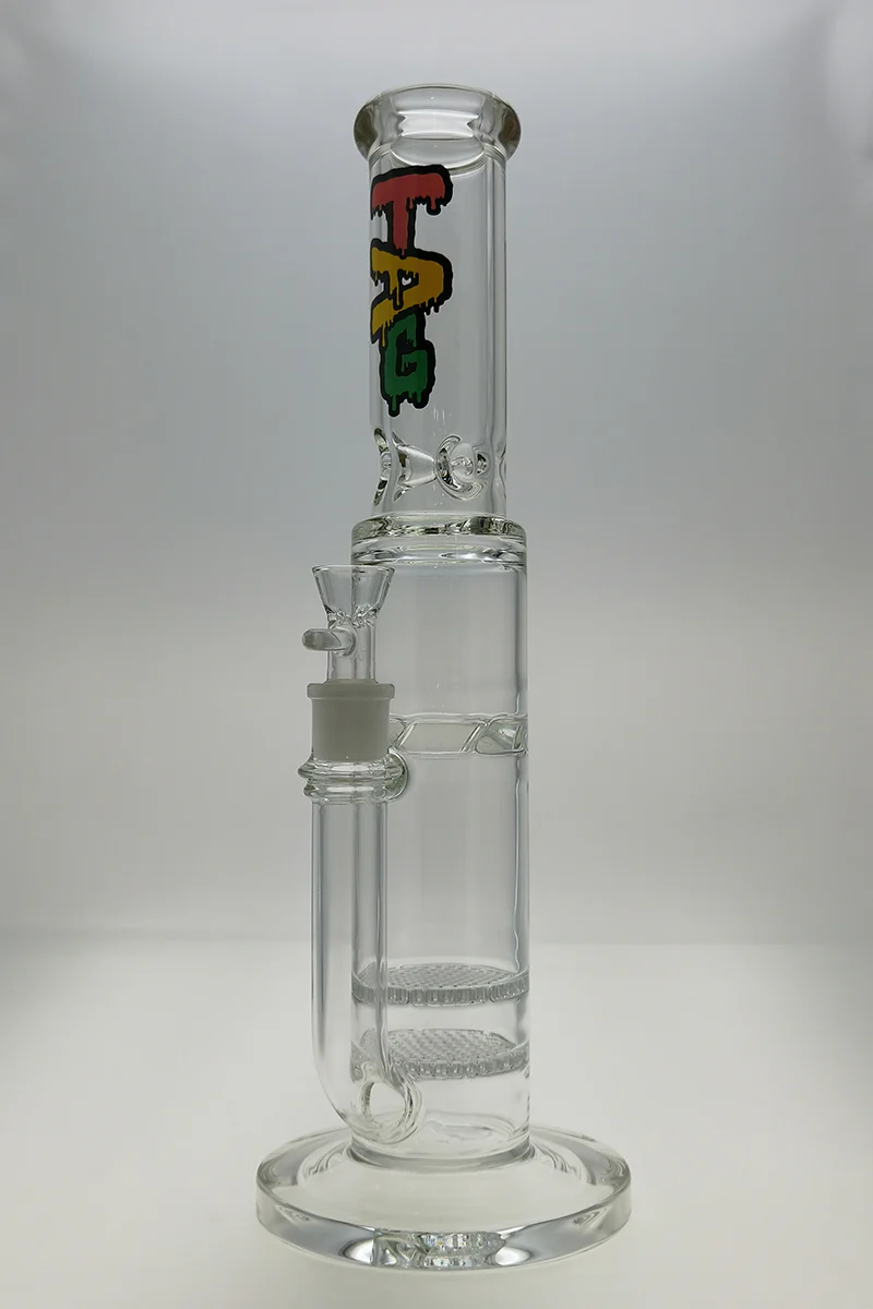TAG - 16" Double Honeycomb to Spinning Splash Guard Bong 50x7MM (18MM Female) - Image 40