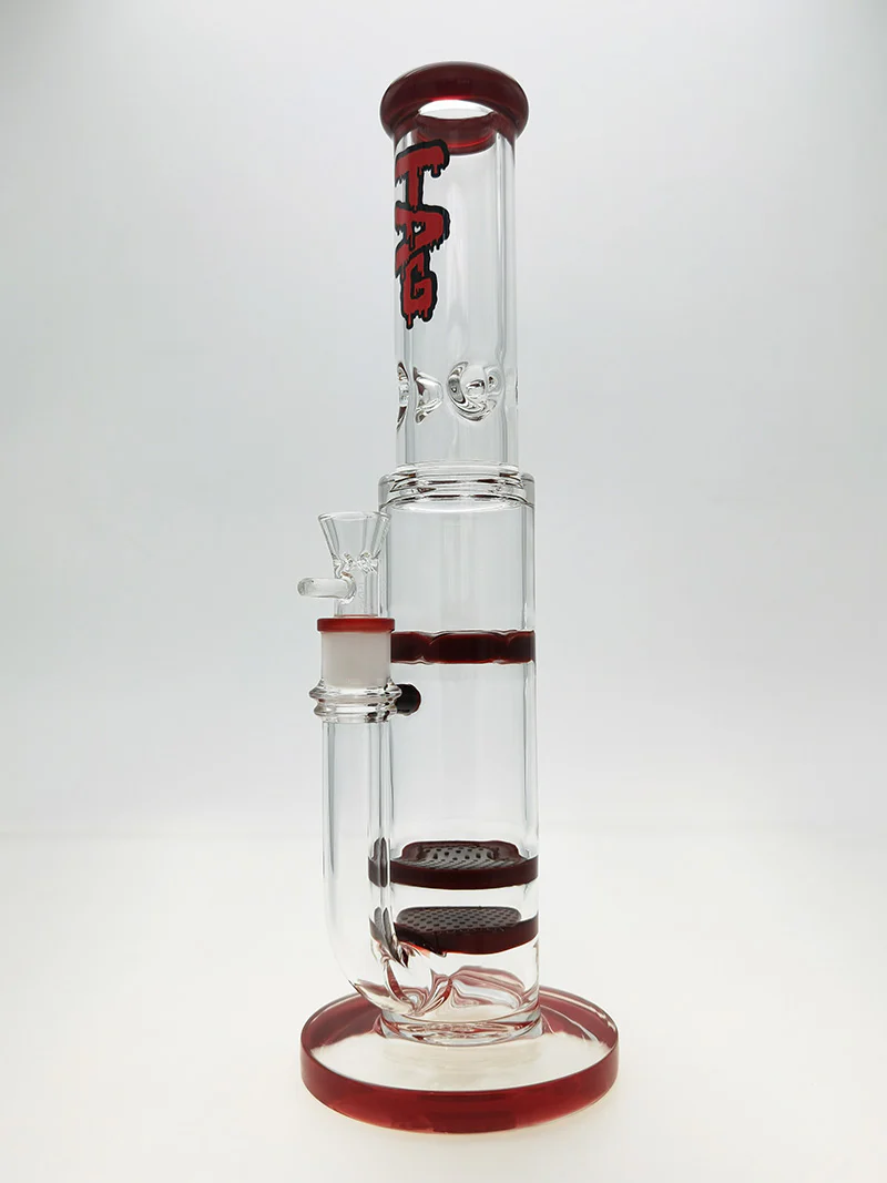 TAG - 16" Double Honeycomb to Spinning Splash Guard Bong 50x7MM (18MM Female) - Image 41