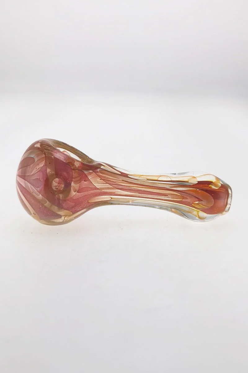 3.50" Dry Spoon Pipe w/ Ribbon (55g) Carb Hole: Left Side - Image 3