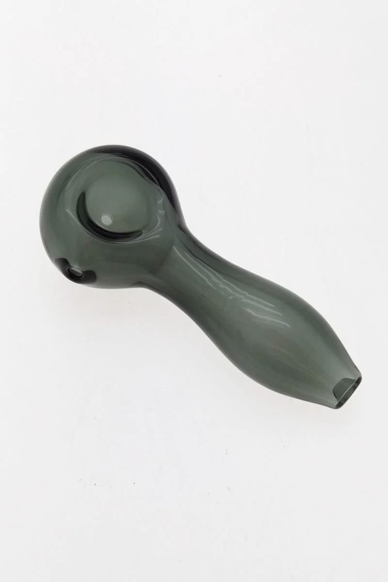 4.00" Dry Spoon Pipe w/ Ash Catcher (60g) Carb Hole: Left Side - Image 11