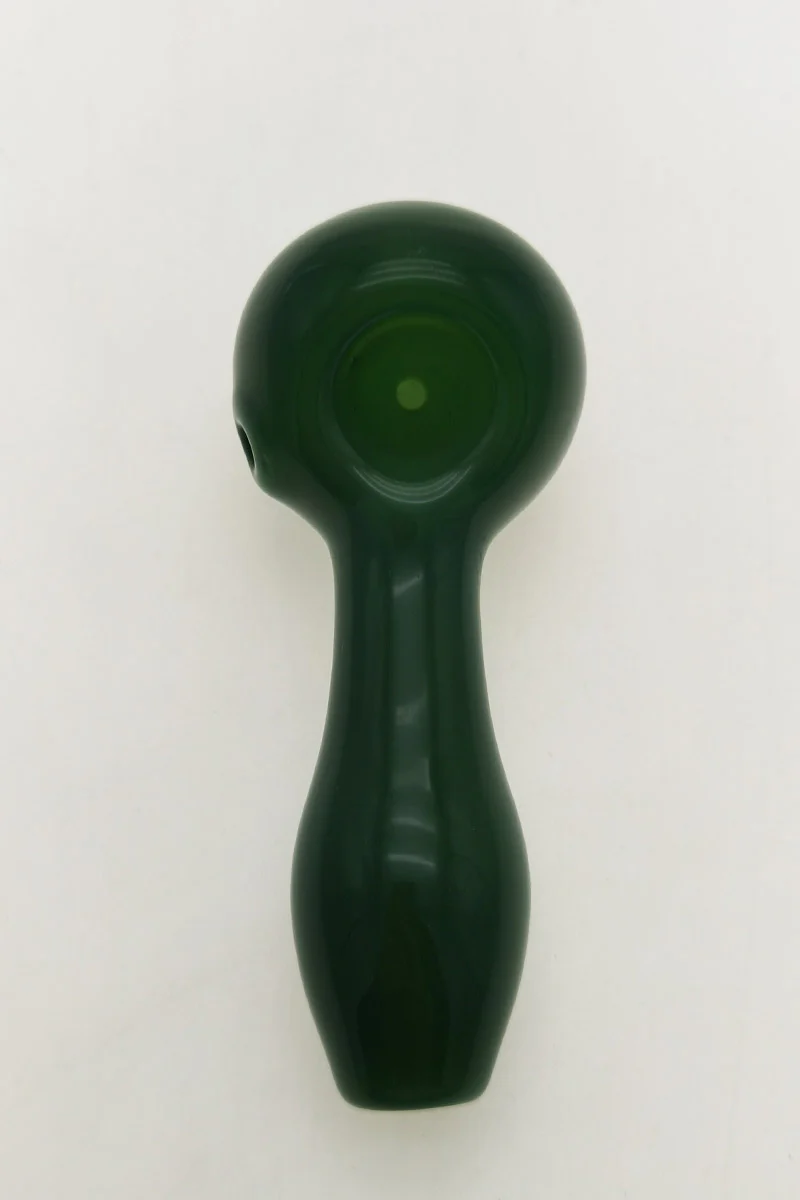 4.00" Dry Spoon Pipe w/ Ash Catcher (60g) Carb Hole: Left Side - Image 17