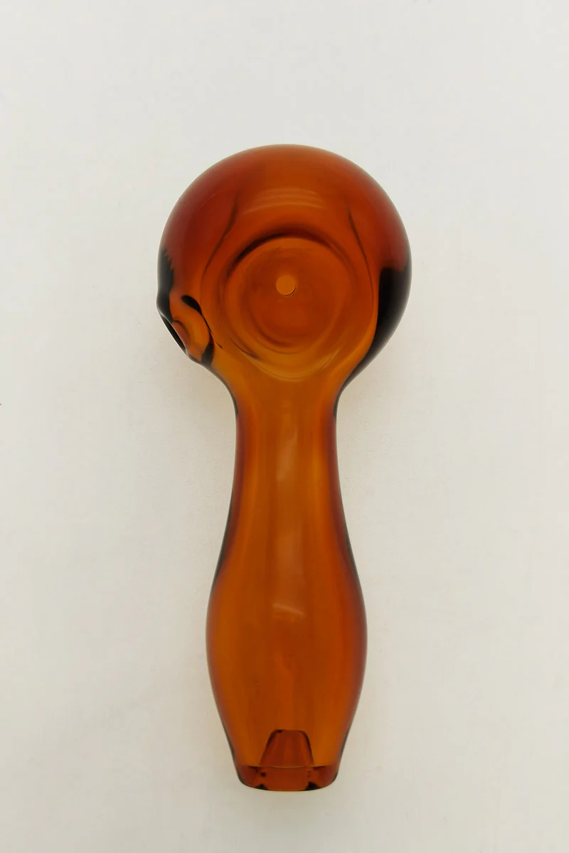 4.00" Dry Spoon Pipe w/ Ash Catcher (60g) Carb Hole: Left Side - Image 19