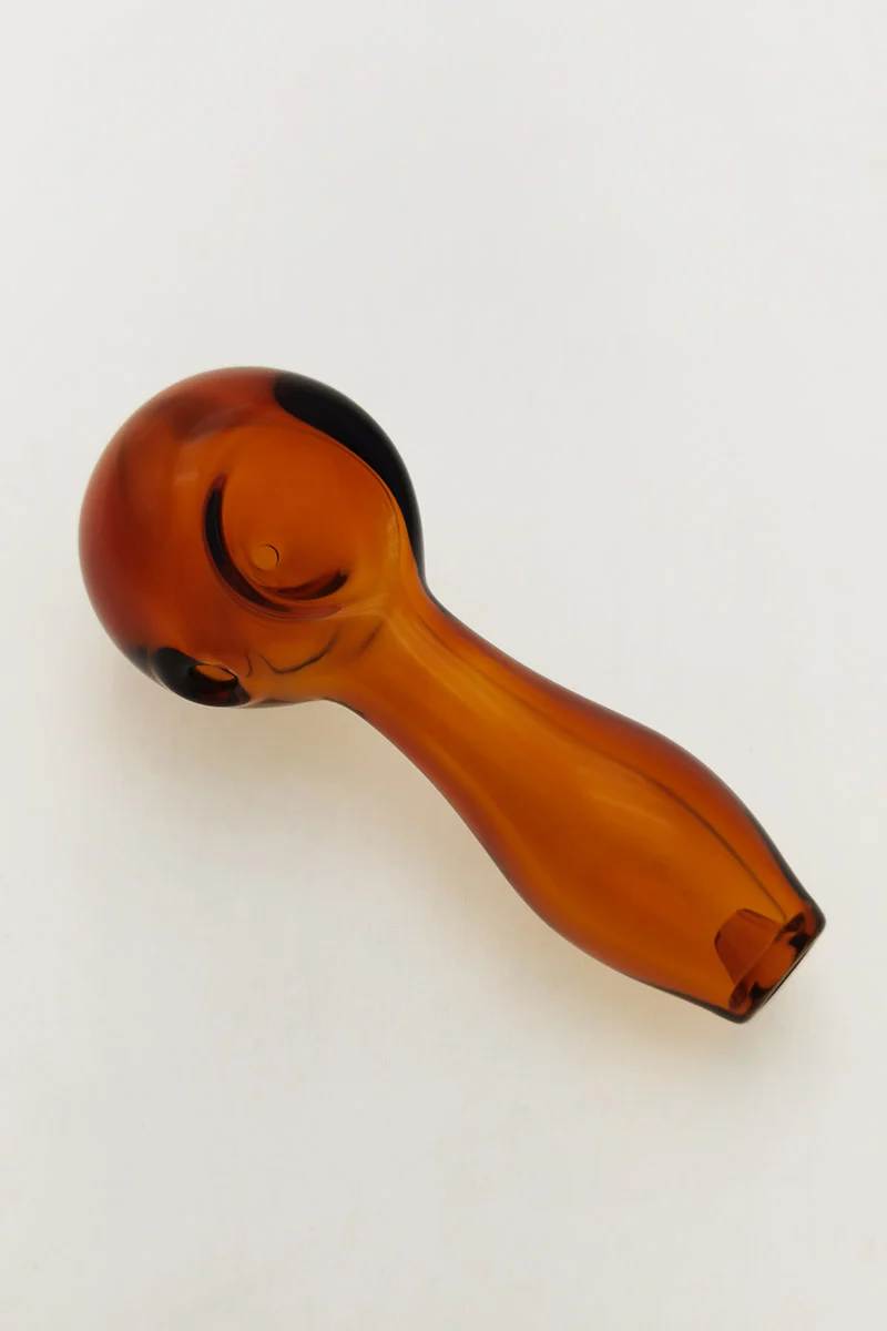 4.00" Dry Spoon Pipe w/ Ash Catcher (60g) Carb Hole: Left Side - Image 20