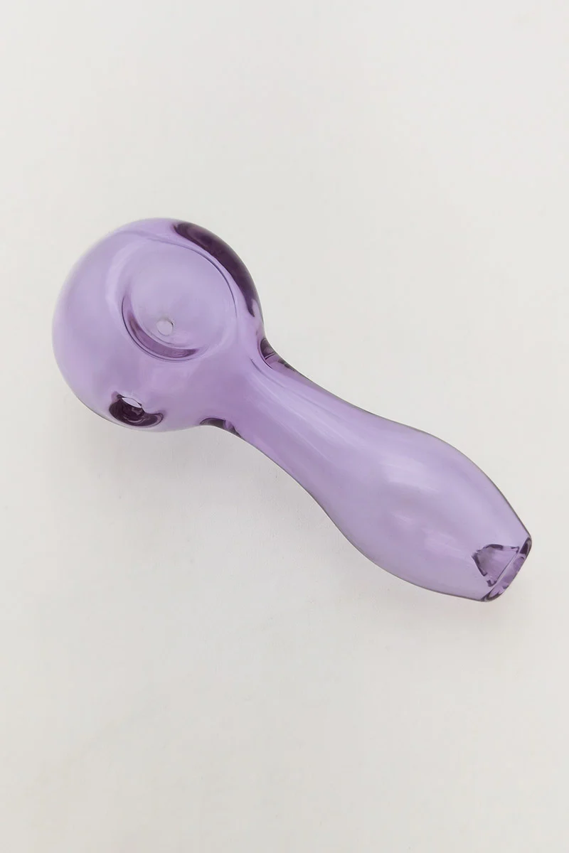 4.00" Dry Spoon Pipe w/ Ash Catcher (60g) Carb Hole: Left Side - Image 24