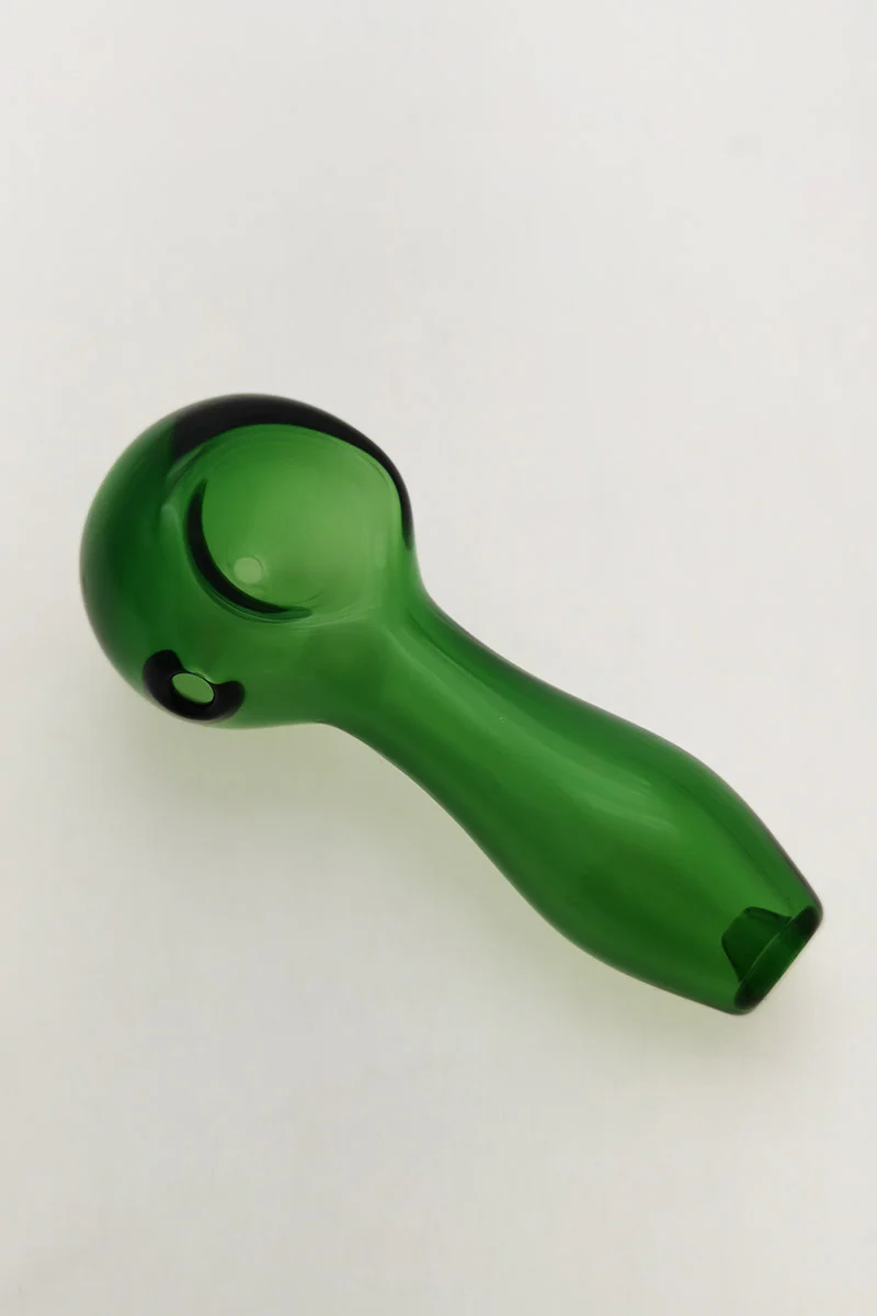 4.00" Dry Spoon Pipe w/ Ash Catcher (60g) Carb Hole: Left Side - Image 25