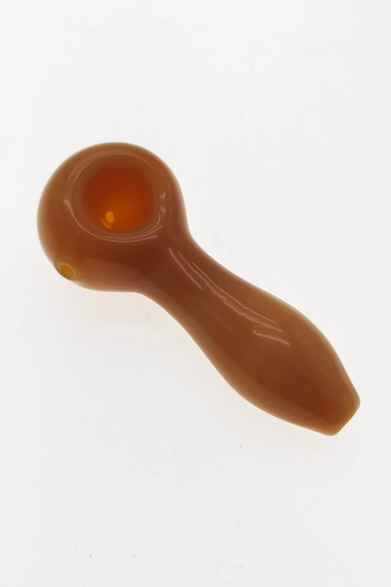 4.00" Dry Spoon Pipe w/ Ash Catcher (60g) Carb Hole: Left Side - Image 6