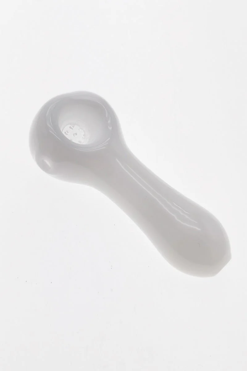 4.00" Dry Spoon Pipe w/ Built in Screen (65g) Carb Hole: Left Side - Image 3