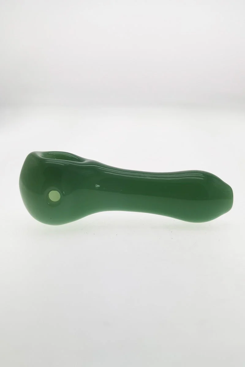 4.00" Dry Spoon Pipe w/ Built in Screen (65g) Carb Hole: Left Side - Image 4