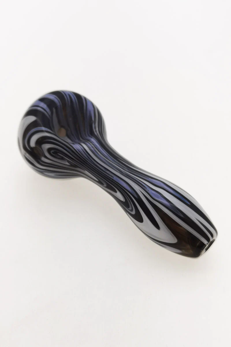 4.00" Dry Spoon Pipe w/ Wig Wag (50g) - Image 13