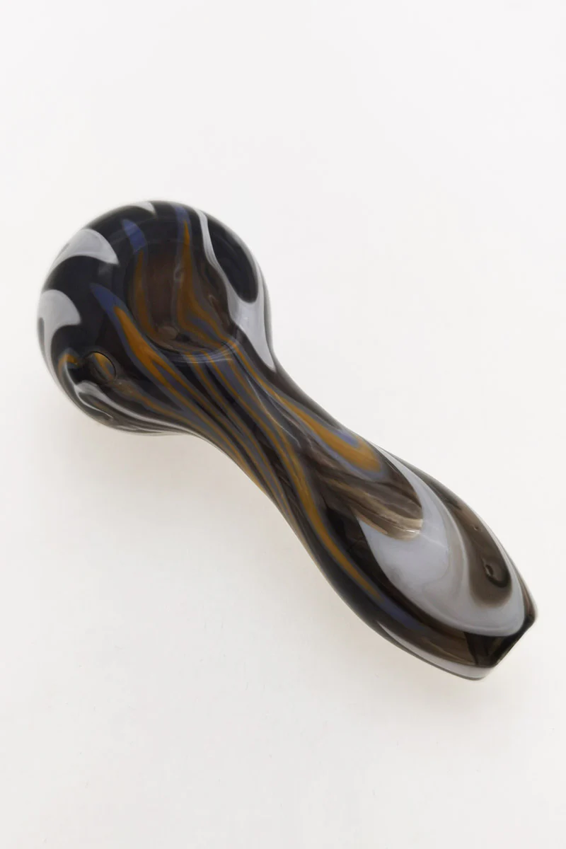 4.00" Dry Spoon Pipe w/ Wig Wag (50g) - Image 15