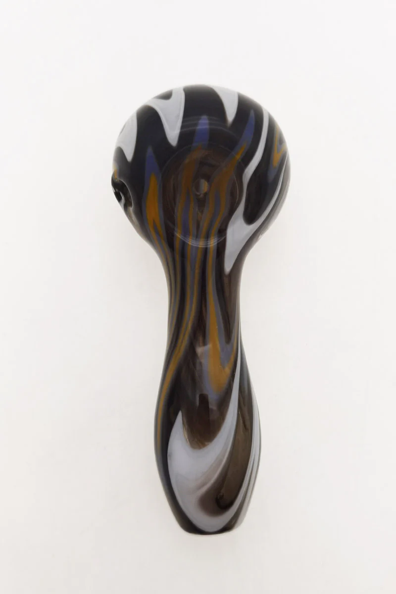 4.00" Dry Spoon Pipe w/ Wig Wag (50g) - Image 16