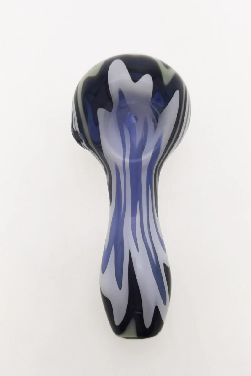 4.00" Dry Spoon Pipe w/ Wig Wag (50g) - Image 22