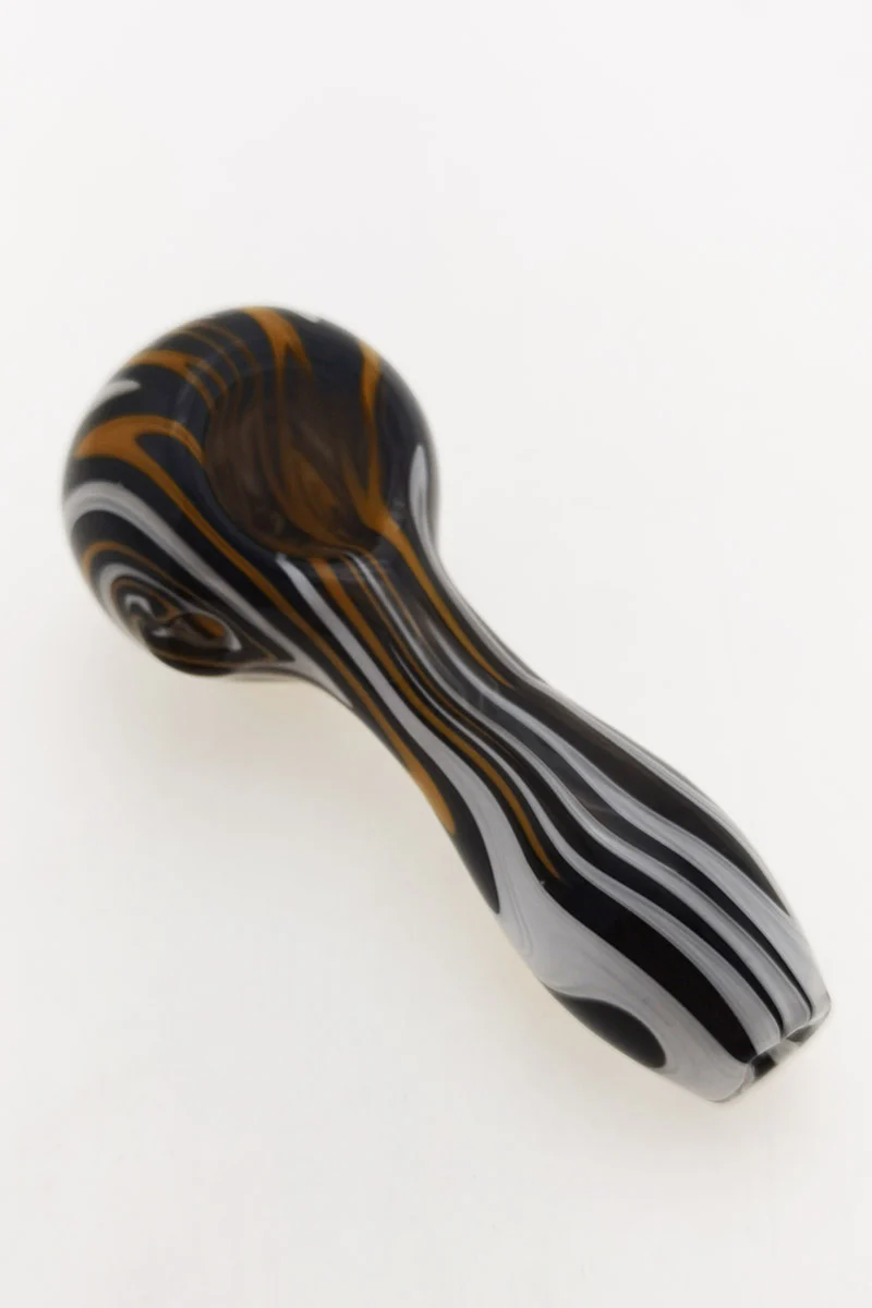 4.00" Dry Spoon Pipe w/ Wig Wag (50g) - Image 23