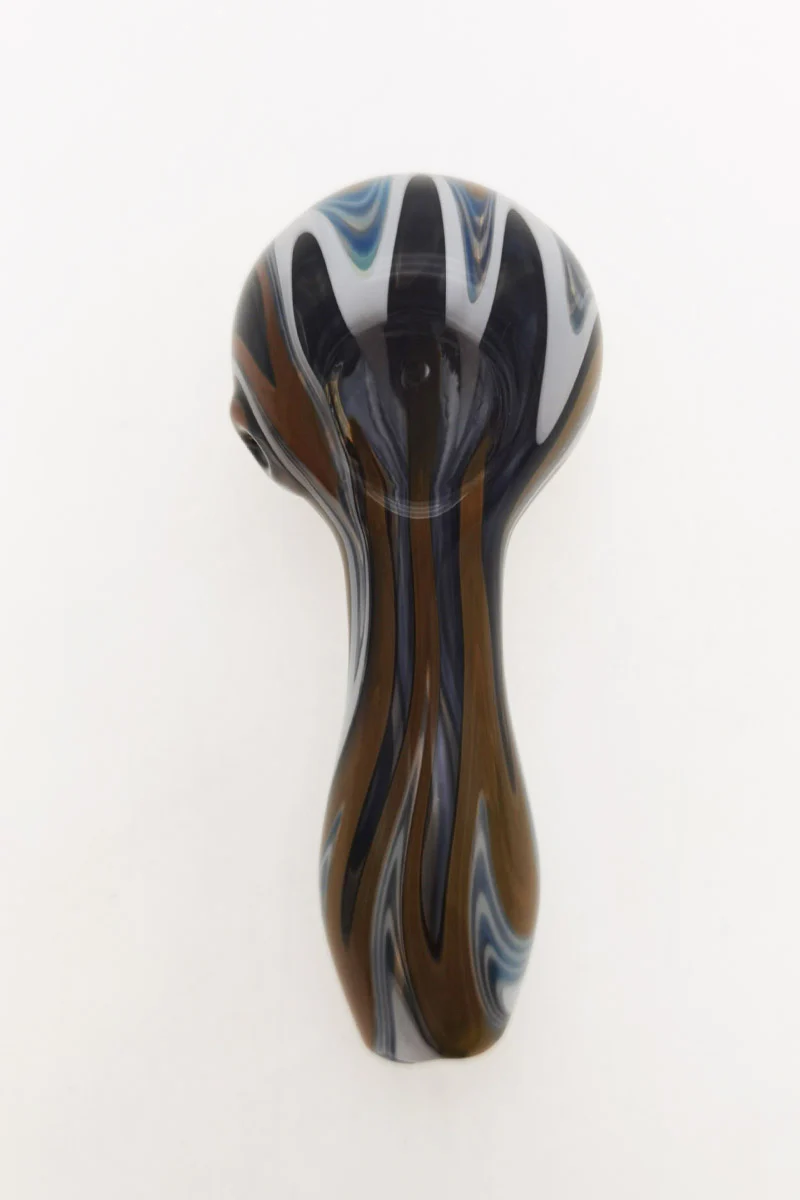 4.00" Dry Spoon Pipe w/ Wig Wag (50g) - Image 51