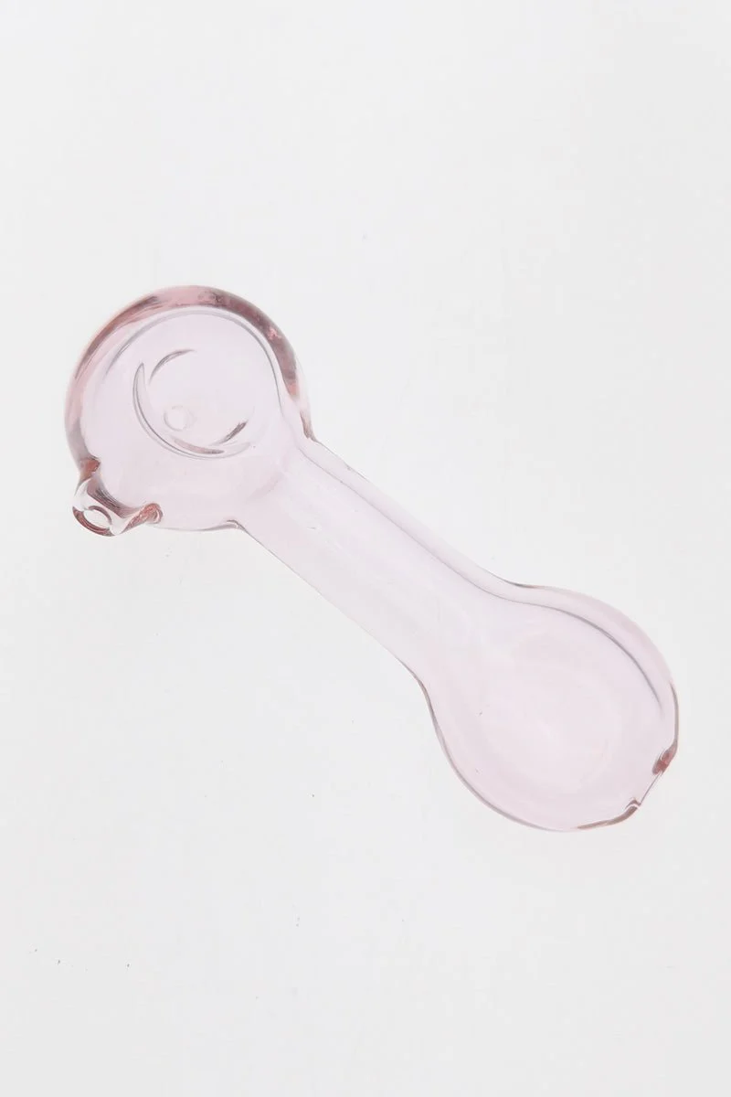 4.50" Dry Spoon Pipe w/ Flat Round Mouth Piece (70g) Carb Hole: Left Side - Image 4