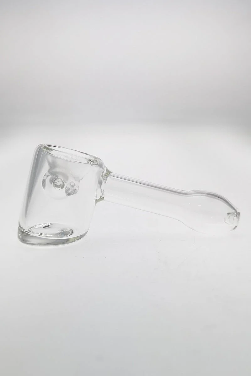 4.50" Dry Spoon Pipe w/ Hammer Body & Built In Screen (75g) Carb Hole: Left Side