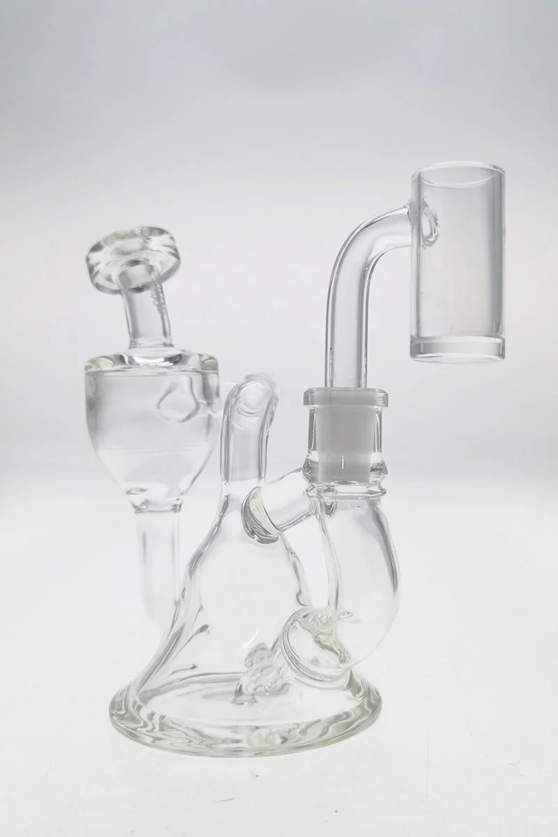 TAG - 4.5" Mini Fixed Showerhead Bellow Base Recycler Dab Rig - Image 10