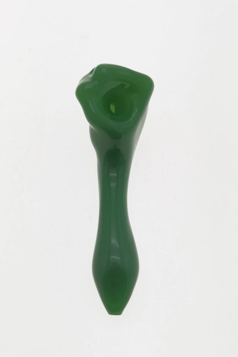 5.00" Dry Spoon Pipe w/ Fist (58g) Carb Hole: Left Side - Image 3