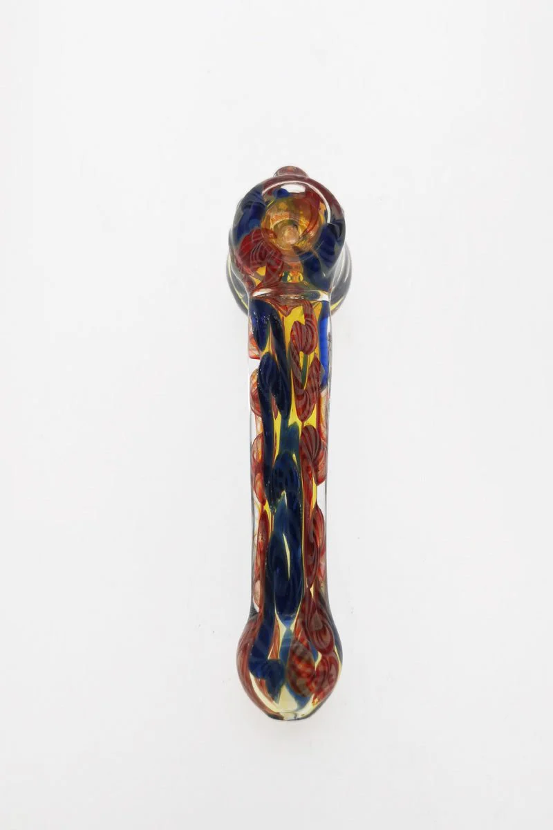 5.50" Bubbler w/ Hammer Body & Marbles (121g) Carb Hole: Left Side - Image 3