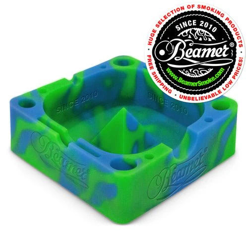 Beamer - Silicone Ashtray - W/ 10 Compartments - 4.75" x 4.75" x 1.5" - Random - Image 5