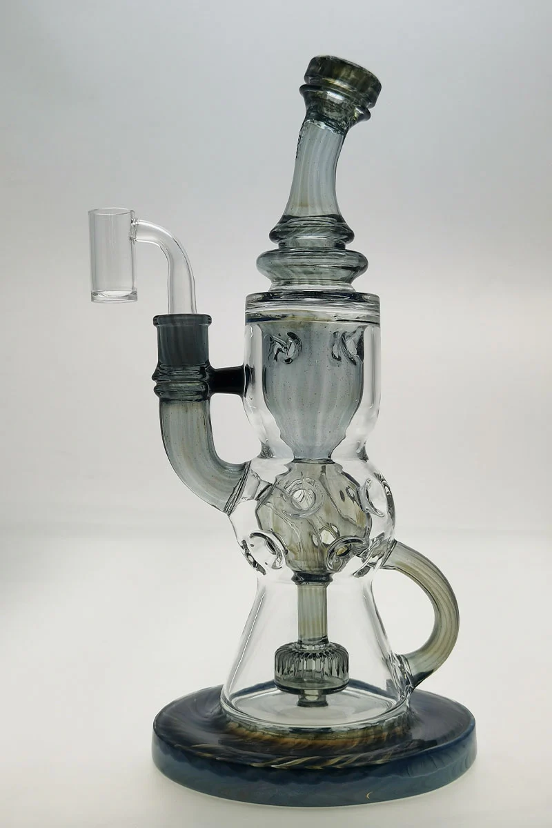 TAG - 12" Faberge Egg Klein Incycler (Recycler) Dab Rig (14MM Female) - Image 44