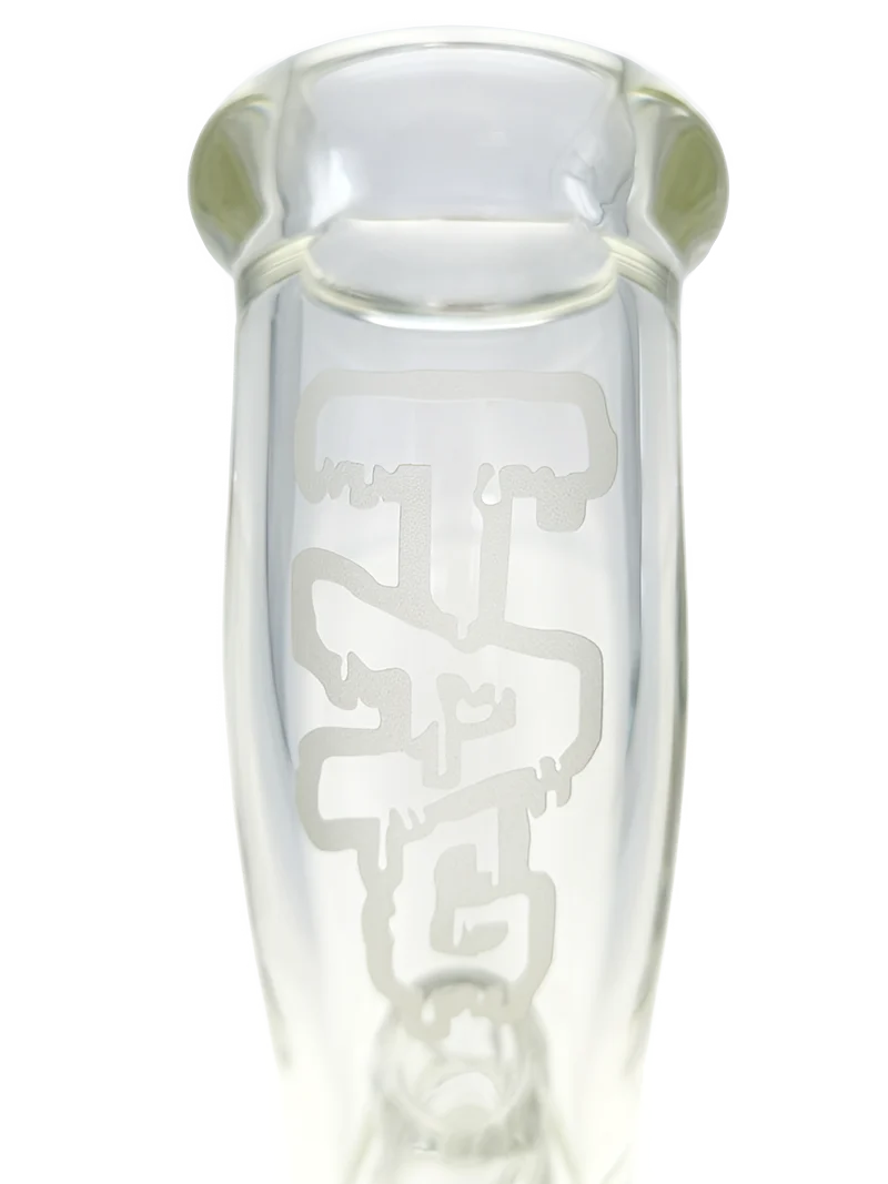 TAG - 14" Bent Neck Super Slit UFO Beaker Bong 50x7MM - 18/14MM Downstem (4.00") - Image 9