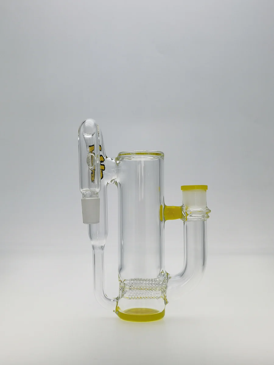 TAG - 8.25" Super Slit Gridded Triple Inline Ash Catcher w/ Recycling E.C. 50x5MM (18MM Male to 18MM Female) - Image 23