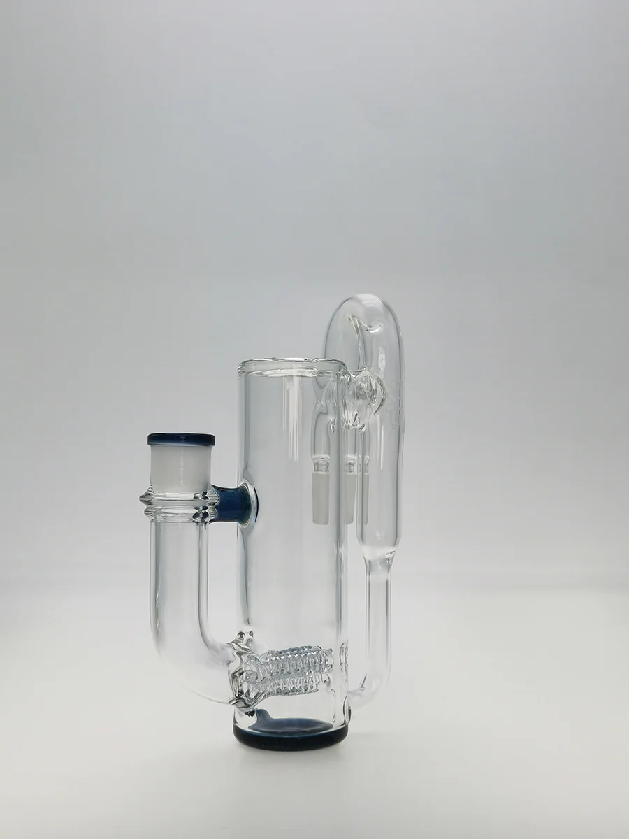 TAG - 8.25" Super Slit Gridded Triple Inline Ash Catcher w/ Recycling E.C. 50x5MM (18MM Male to 18MM Female) - Image 34