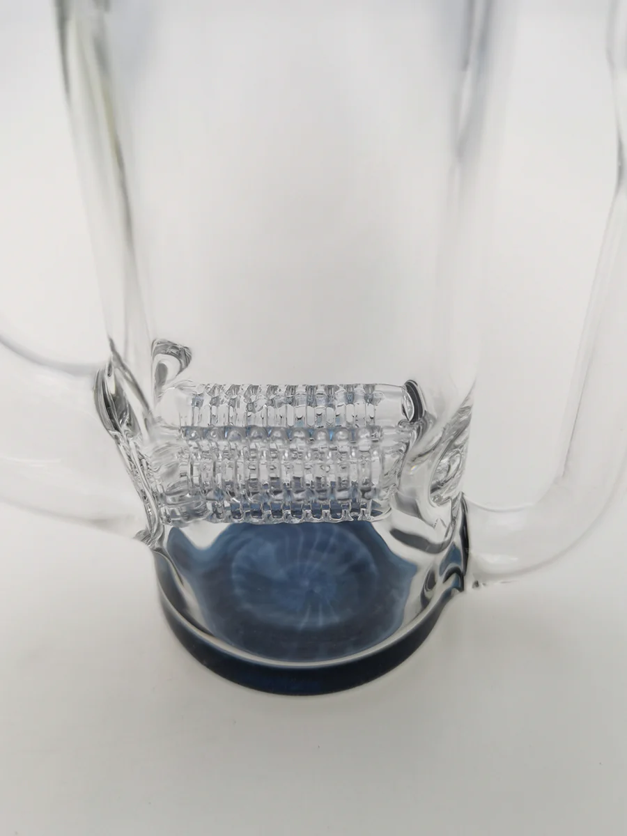 TAG - 8.25" Super Slit Gridded Triple Inline Ash Catcher w/ Recycling E.C. 50x5MM (18MM Male to 18MM Female) - Image 38