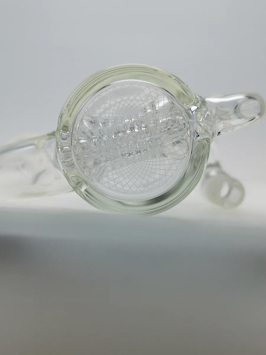 TAG - 8.25" Super Slit Gridded Triple Inline Ash Catcher w/ Recycling E.C. 50x5MM (18MM Male to 18MM Female) - Image 4