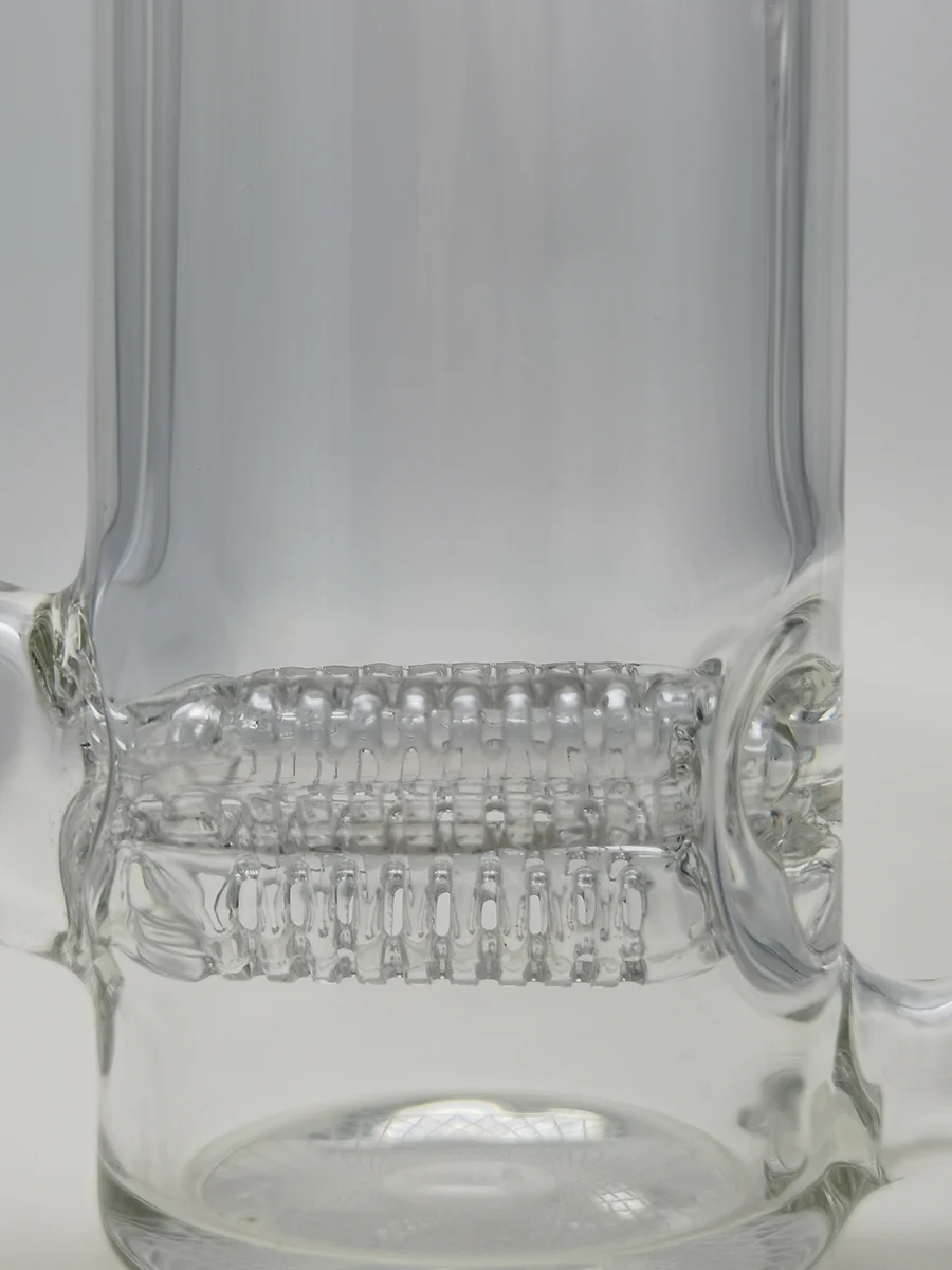 TAG - 8.25" Super Slit Gridded Triple Inline Ash Catcher w/ Recycling E.C. 50x5MM (18MM Male to 18MM Female) - Image 7