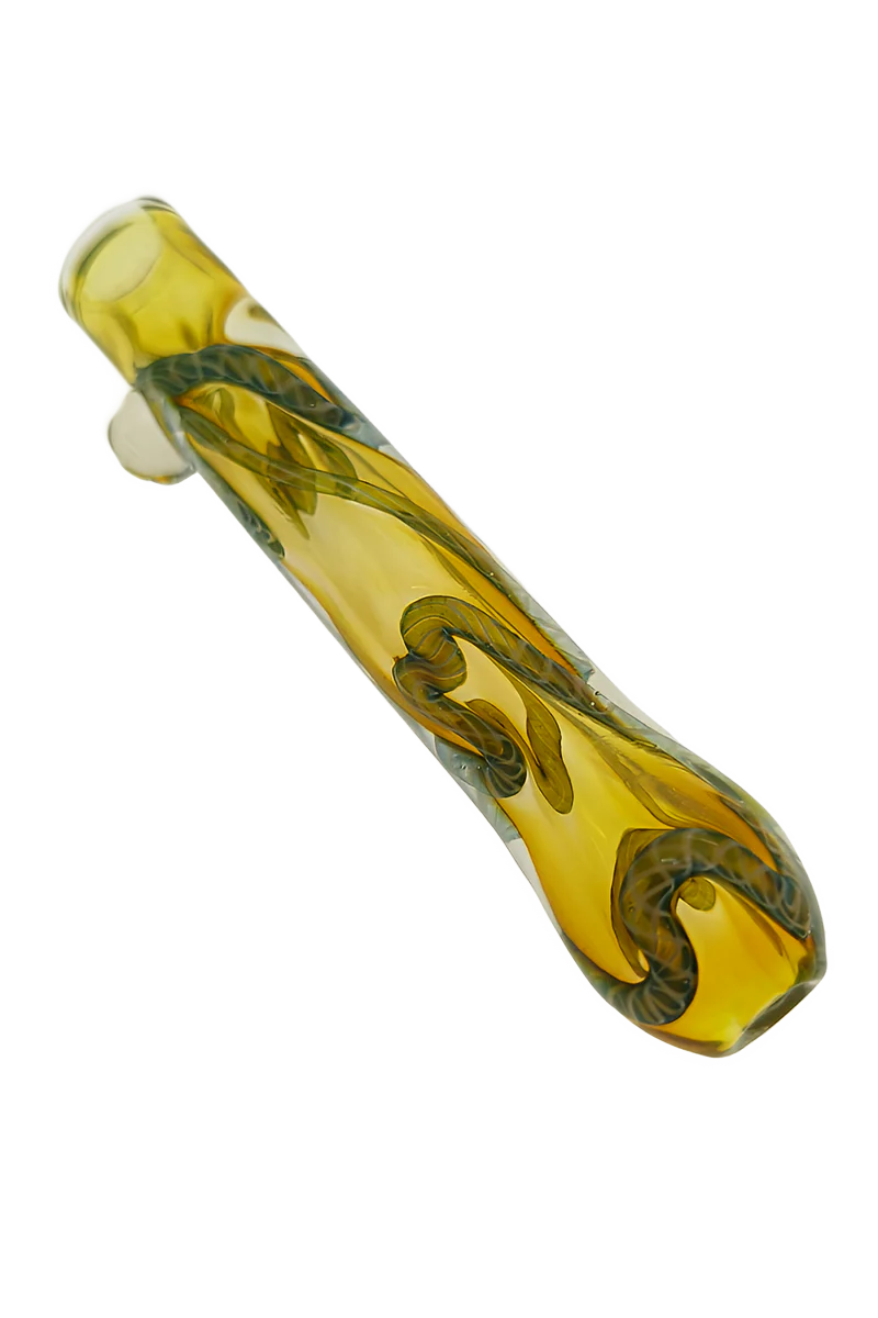 Color Ribbon Chillum w/ Marble (Single Hole) - Image 3