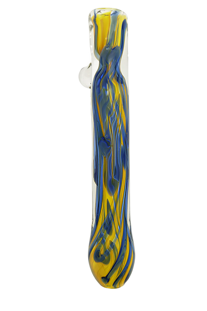 Color Ribbon Chillum w/ Marble (Single Hole) - Image 5