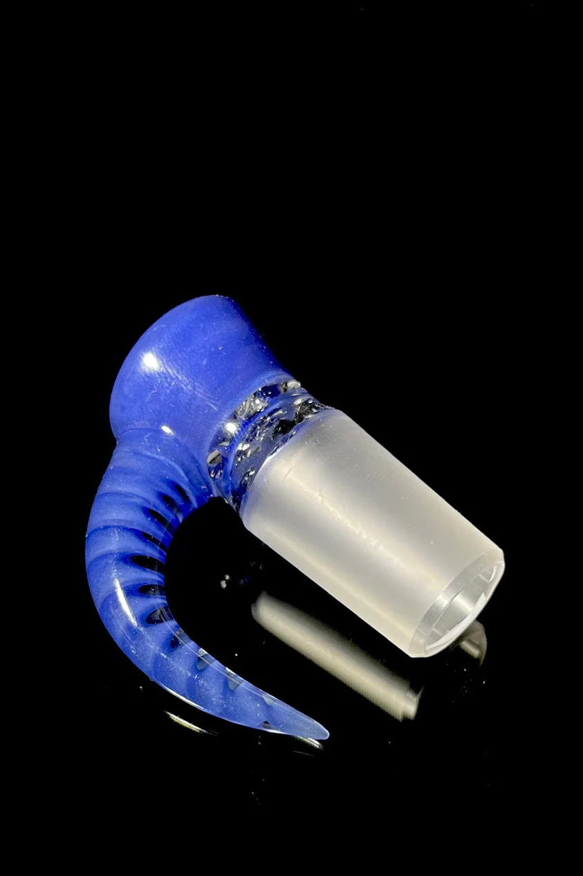 Moose Glass - 5 Hole Disc Screen Bong Slide Bowl Piece (18MM Male) (Accented) - Image 14