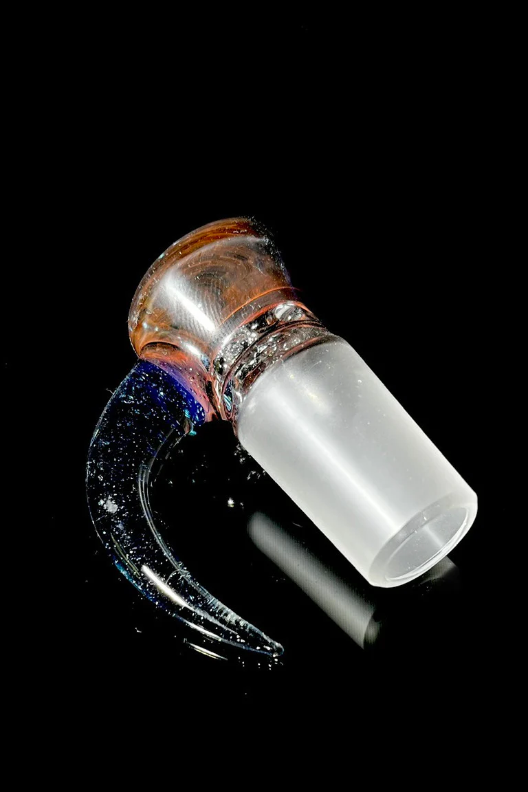 Moose Glass - 5 Hole Disc Screen Bong Slide Bowl Piece (18MM Male) (Accented) - Image 16