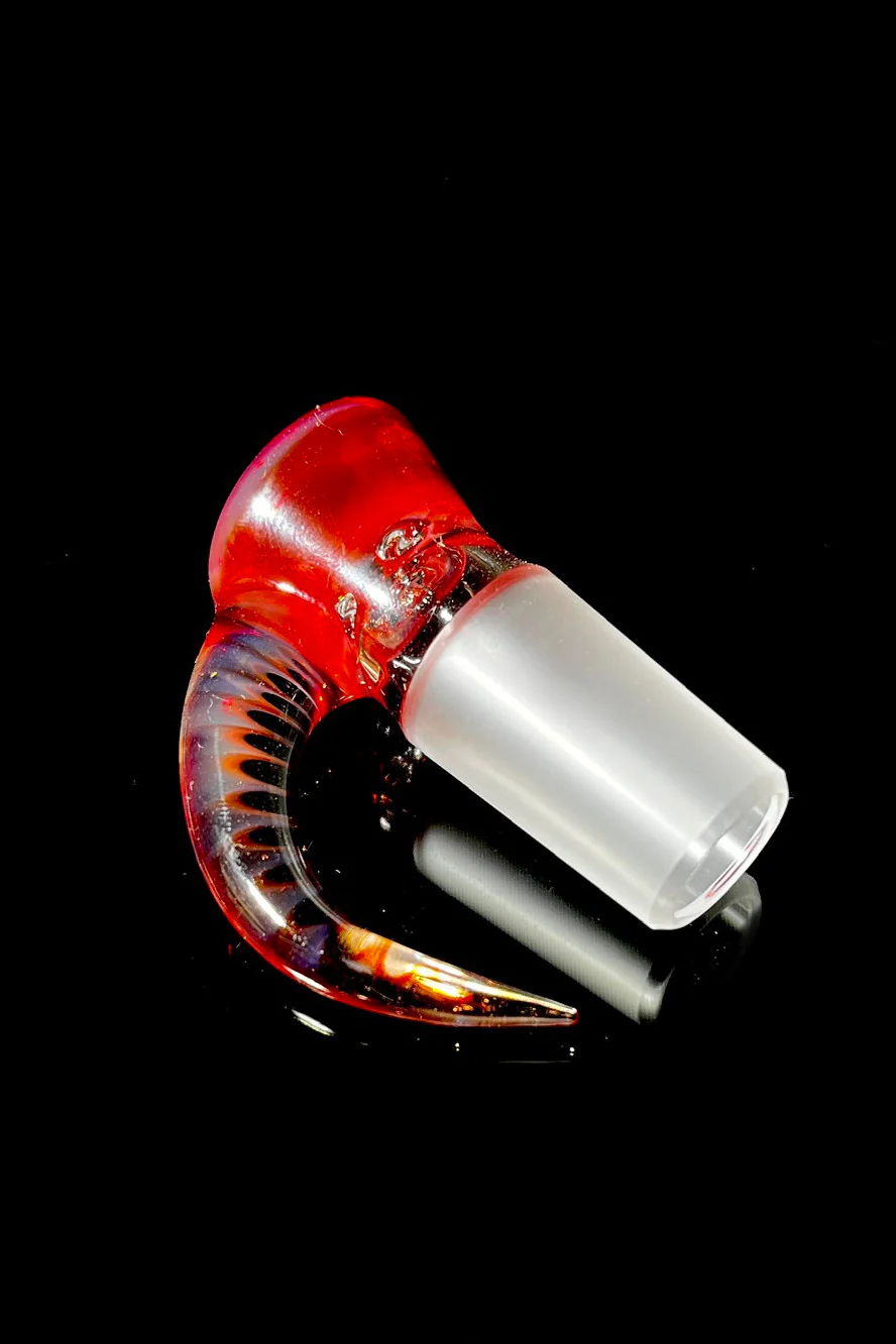 Moose Glass - 5 Hole Disc Screen Bong Slide Bowl Piece (18MM Male) (Accented) - Image 17