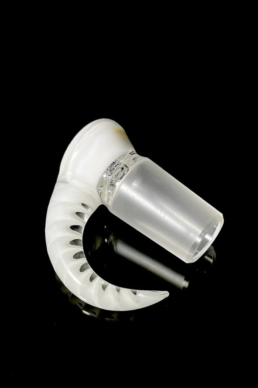 Moose Glass - 5 Hole Disc Screen Bong Slide Bowl Piece (18MM Male) (Accented) - Image 19